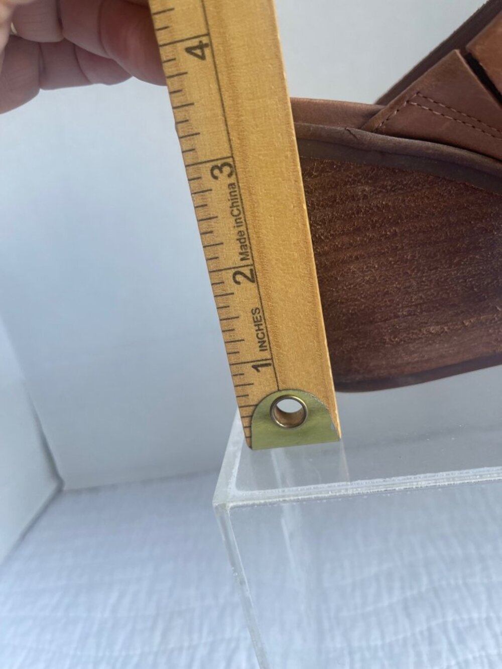 Lucky Brand Lullin Womens Tan Leather Casual Mules Size 9.5M Western Festival - Picture 11 of 11